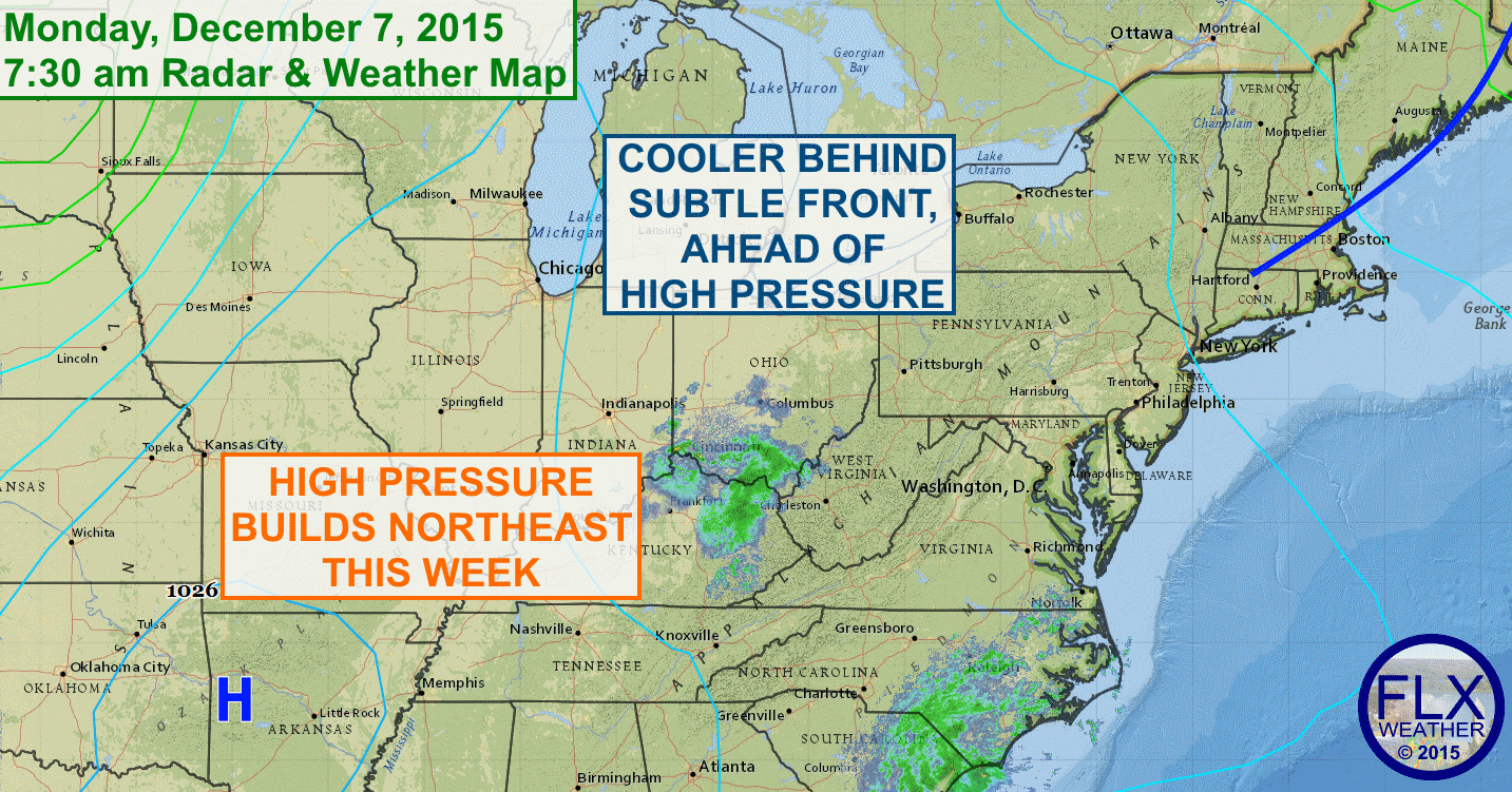 Temperatures will be near 40 degrees Monday and Tuesday before another substantial warm up.