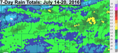 Recent Finger Lakes rain amounts