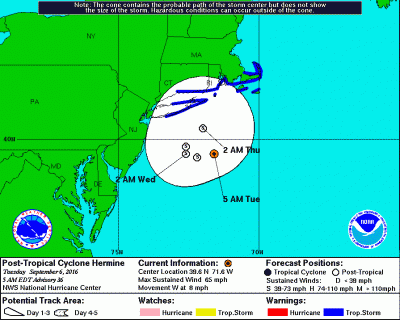 hermine new england new jersey coast