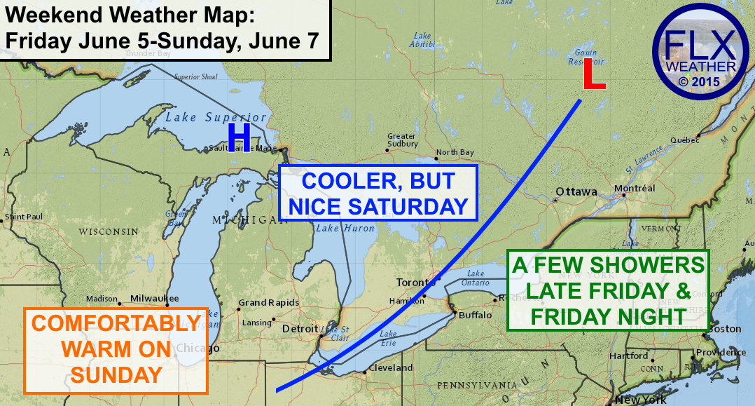 A cold front will bring a few showers to the FLX late Friday and Friday night, but the weather should be great the rest of the time through the weekend.