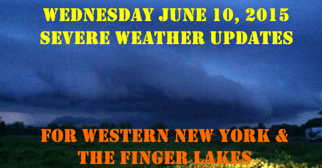 Live updates on the potential for thunderstorms tonight across western New York and parts of the Finger Lakes.