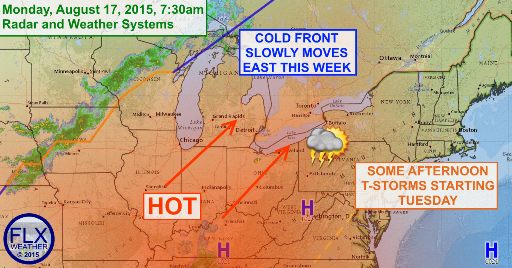Hot, humid and stormy week ahead for the Finger Lakes Finger Lakes