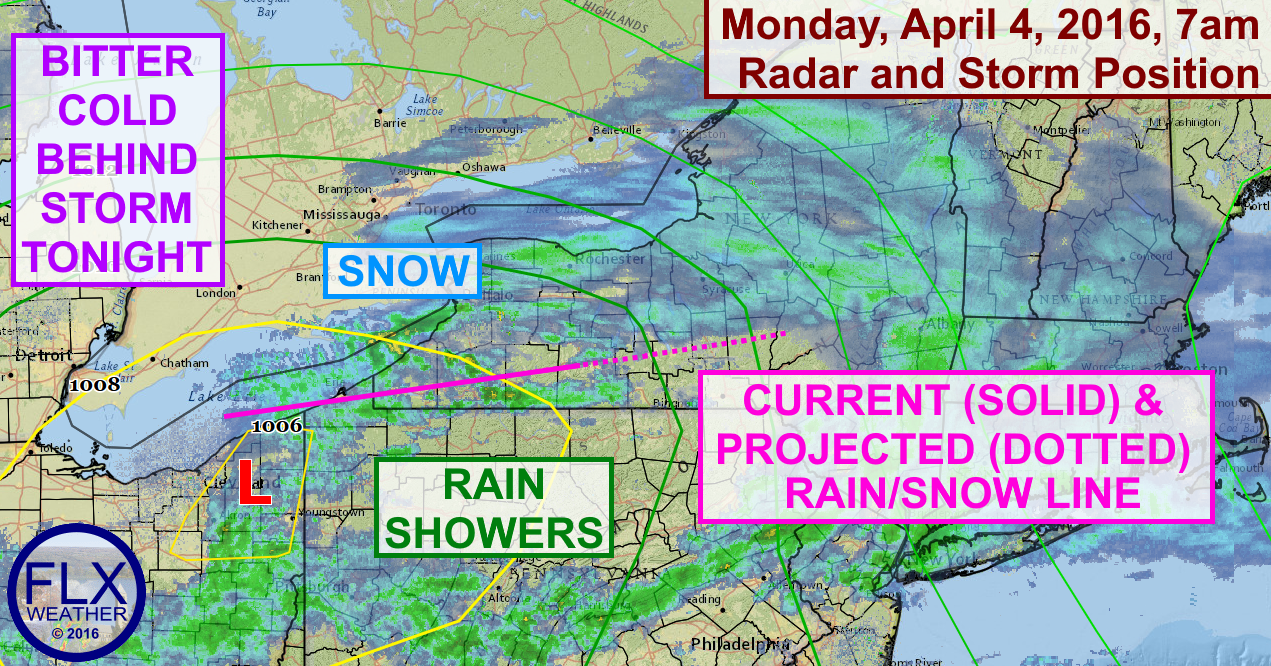 Snow and a little rain will continue across the Finger Lakes region through Monday morning.
