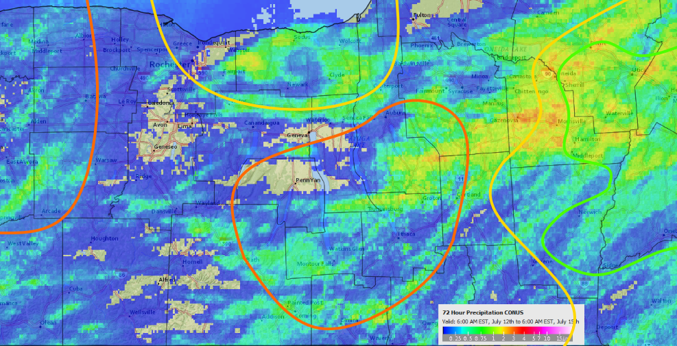 Finger Lakes precipitation and drought.