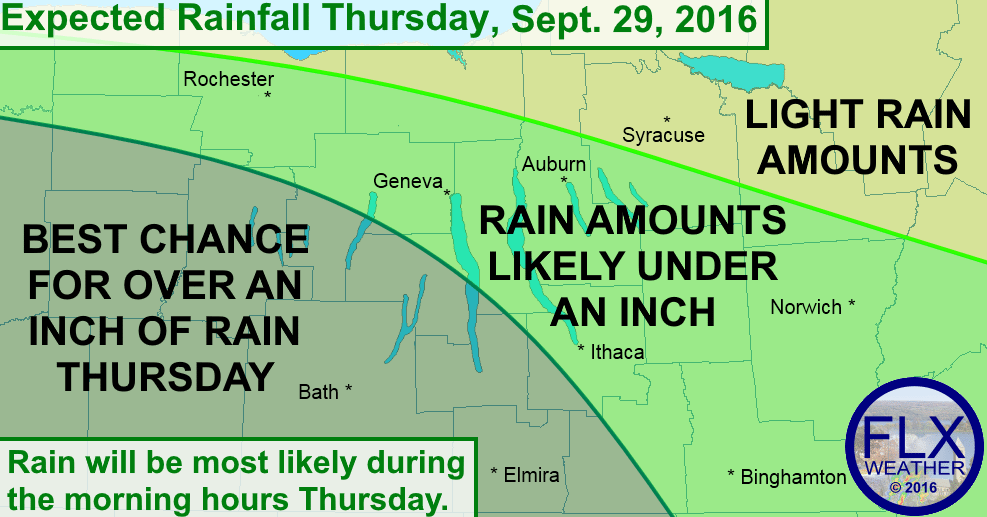 Rain will be likely on Thursday morning, with some areas receiving over an inch of new rainfall.