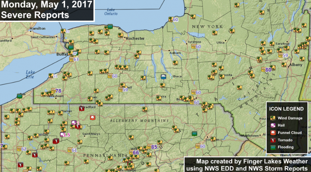 finger lakes weather severe weather reports monday may 1 tornado wind damage