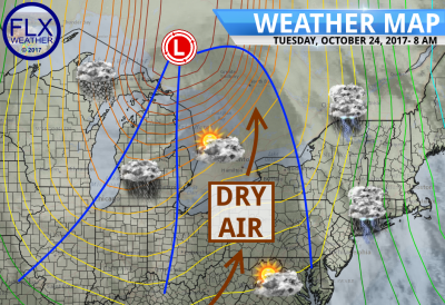 finger lakes weather forecast map october 24 hudson valley severe thunderstorms upper great lakes snow windy