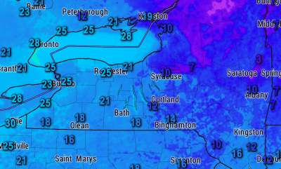 finger lakes weather temperatures 7am friday january 26 2018
