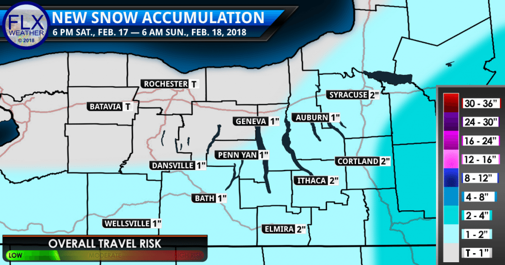 finger lakes weather forecast snow map saturday february 17 2018