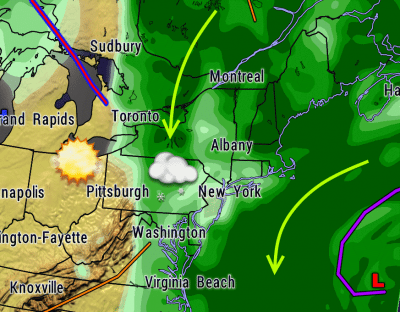 finger lakes weather regional map moisture noreaster