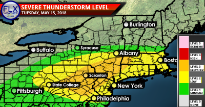 finger lakes weather tuesday may 15 severe thunderstorm outlook