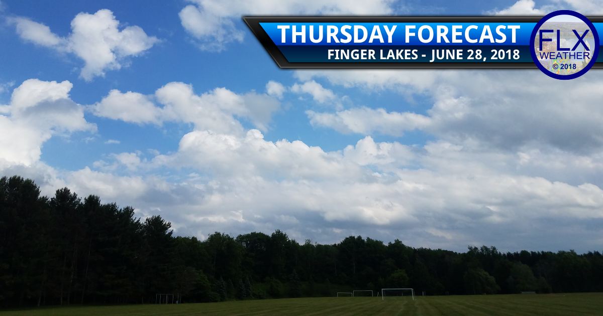 finger lakes weather forecast thursday june 28 2018 clouds sun weekend temperatures heat wave