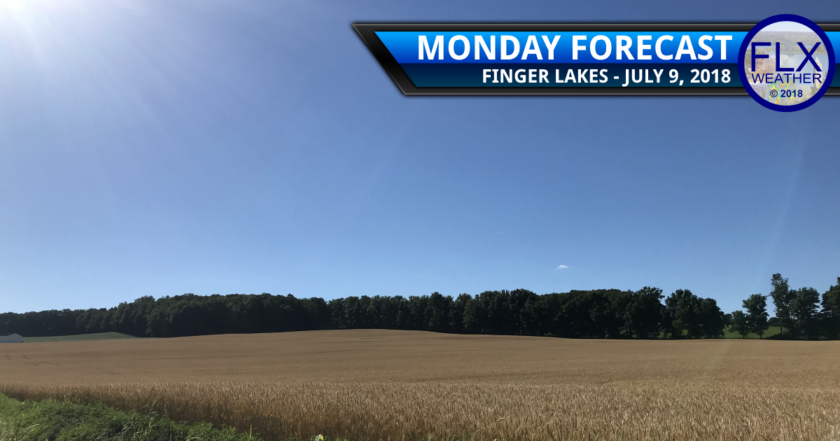 finger lakes weather forecast monday july 9 2018 sunny warm dry