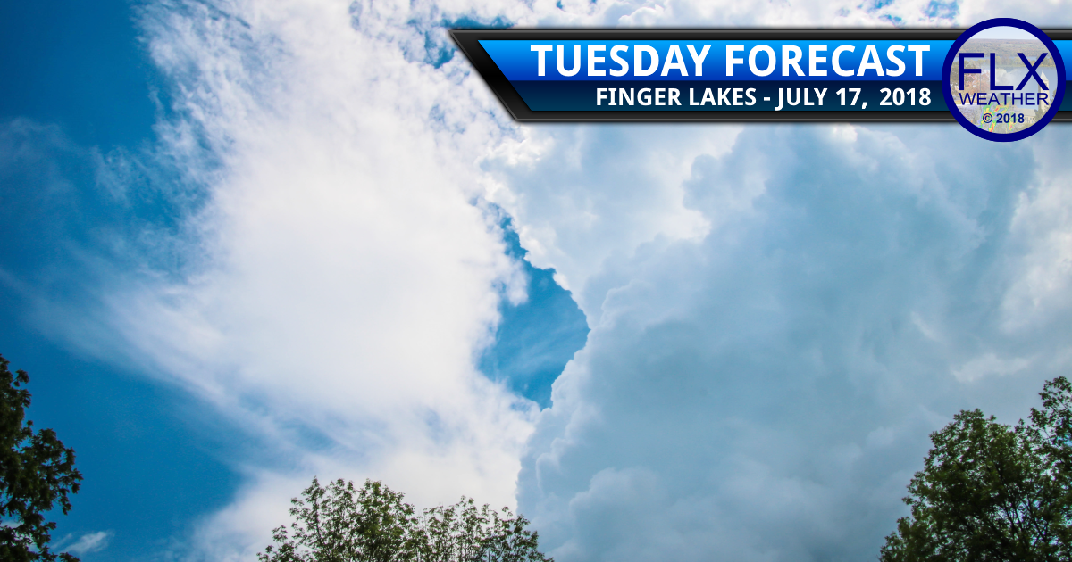 finger lakes weather forecast tuesday july 17 2017 rain thunder cold front cooler temperatures