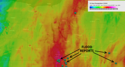 finger lakes weather rain amounts monday july 23 2018 tuesday july 24 2018 wednesday july 25 2018 flash flooding chemung county