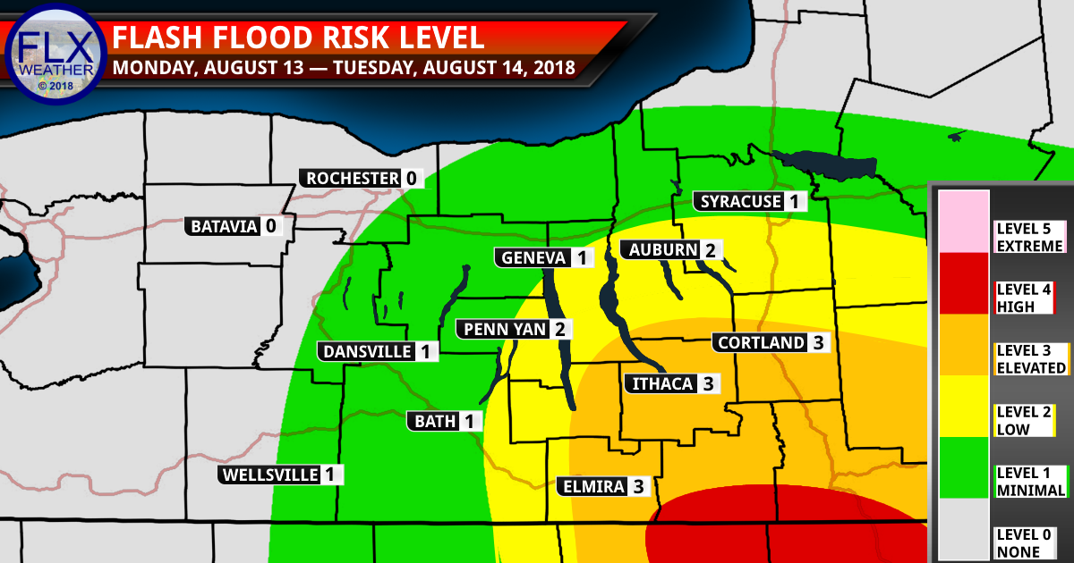 Monitoring flash flood risk closely for southeastern Finger Lakes ...