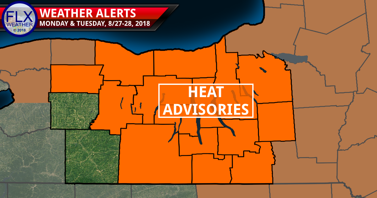 finger lakes weather forecast monday august 27 0218 heat advisory humid