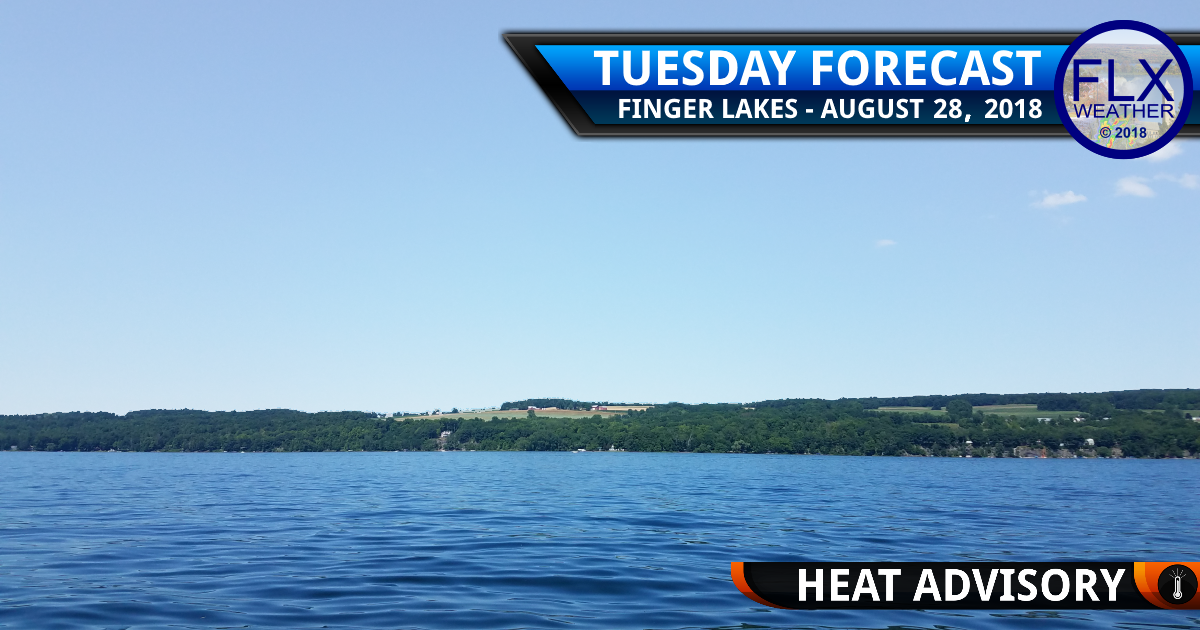 finger lakes weather forecast tuesday august 28 2018 heat advisory high heat humidity heat index