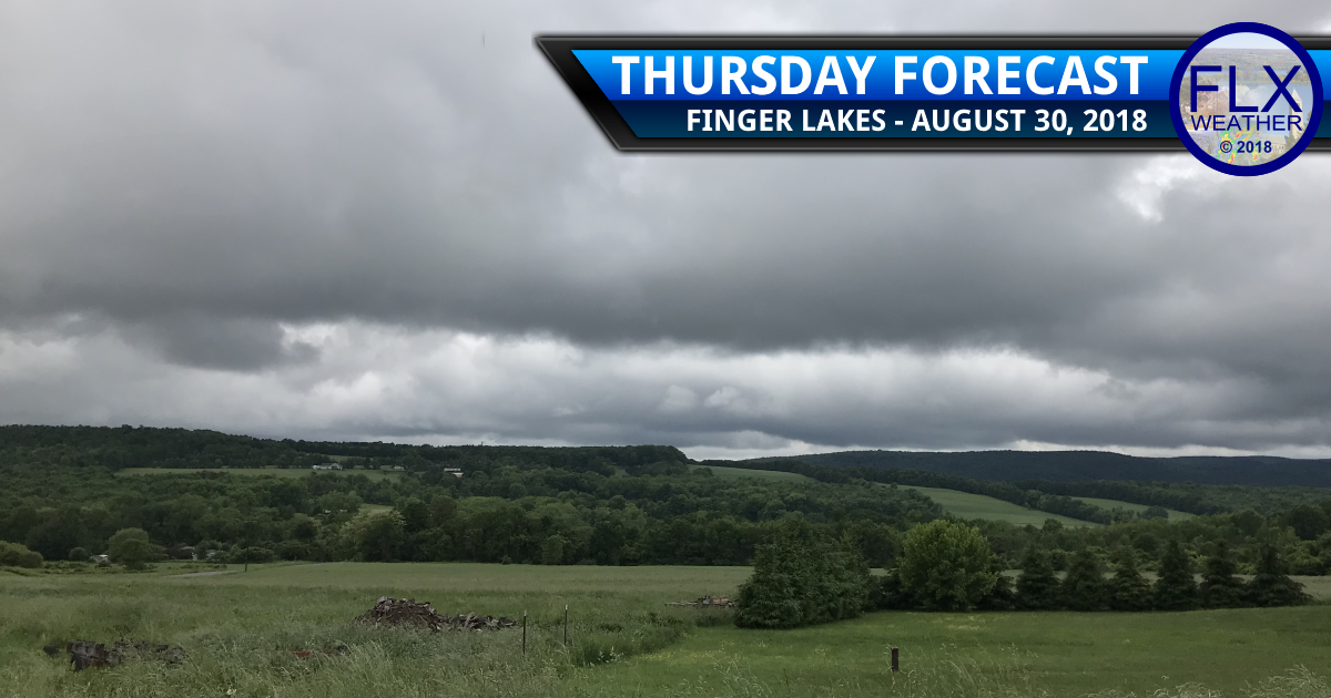 finger lakes weather forecast thursday august 30 2018 cold front clouds rain cool