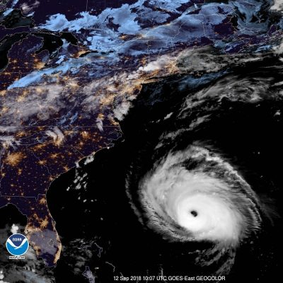 hurricane florence satellite forecast update