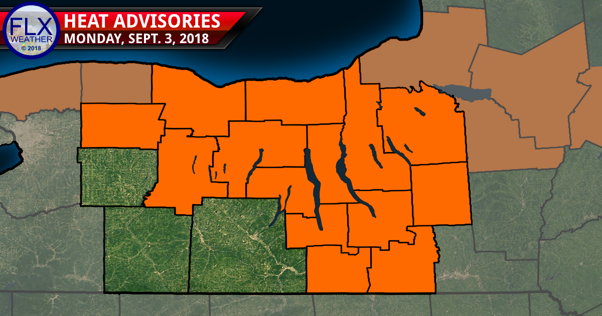 finger lakes weather forecast heat advisory labor day weather forecast hot humid