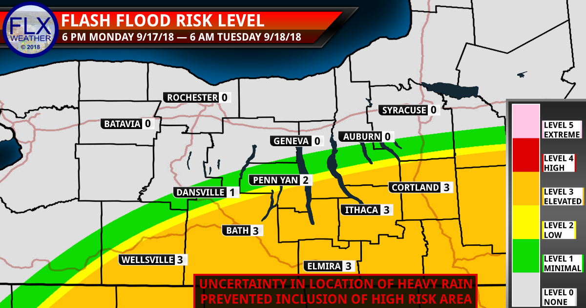 finger lakes weather forecast monday september 17 florence flash flooding heavy rain