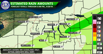 finger lakes rain amounts thursday night september 27 2018 flx weather