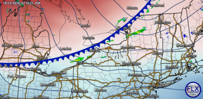 finger lakes weather forecast cold front surface map 850mb temperatures