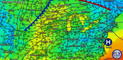 finger lakes weather surface weather map friday october 19 2018