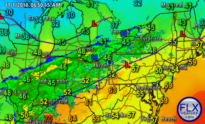 finger lakes weather surface weather map thursday november 1 2018 morning