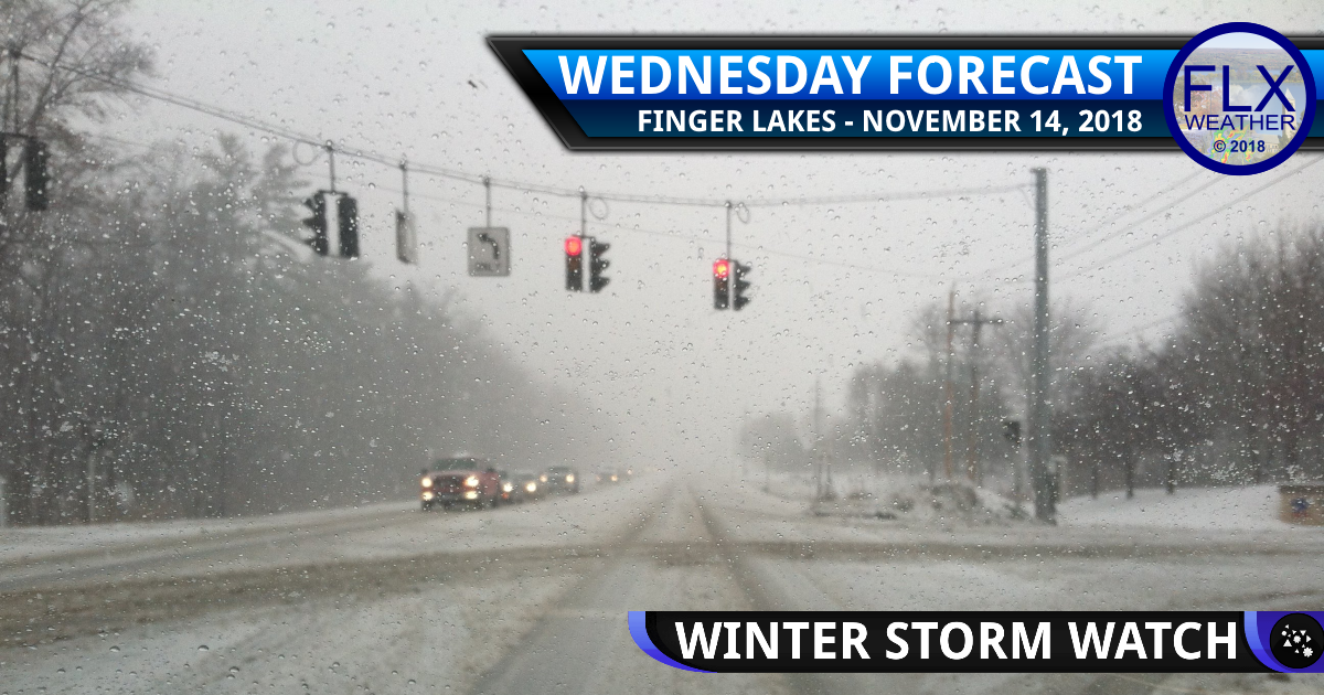 finger lakes weather forecast winter storm watch lake effect snow mixed preciptiation noreaster