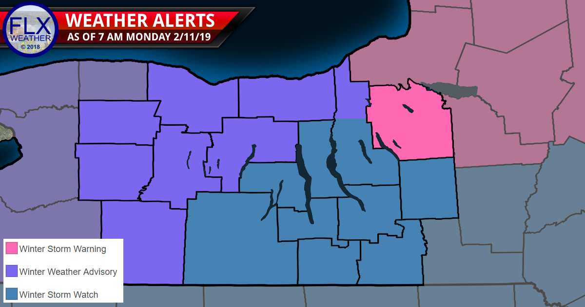 finger lakes weather forecast monday february 11 2019 snow ice freezing rain sleet tuesday