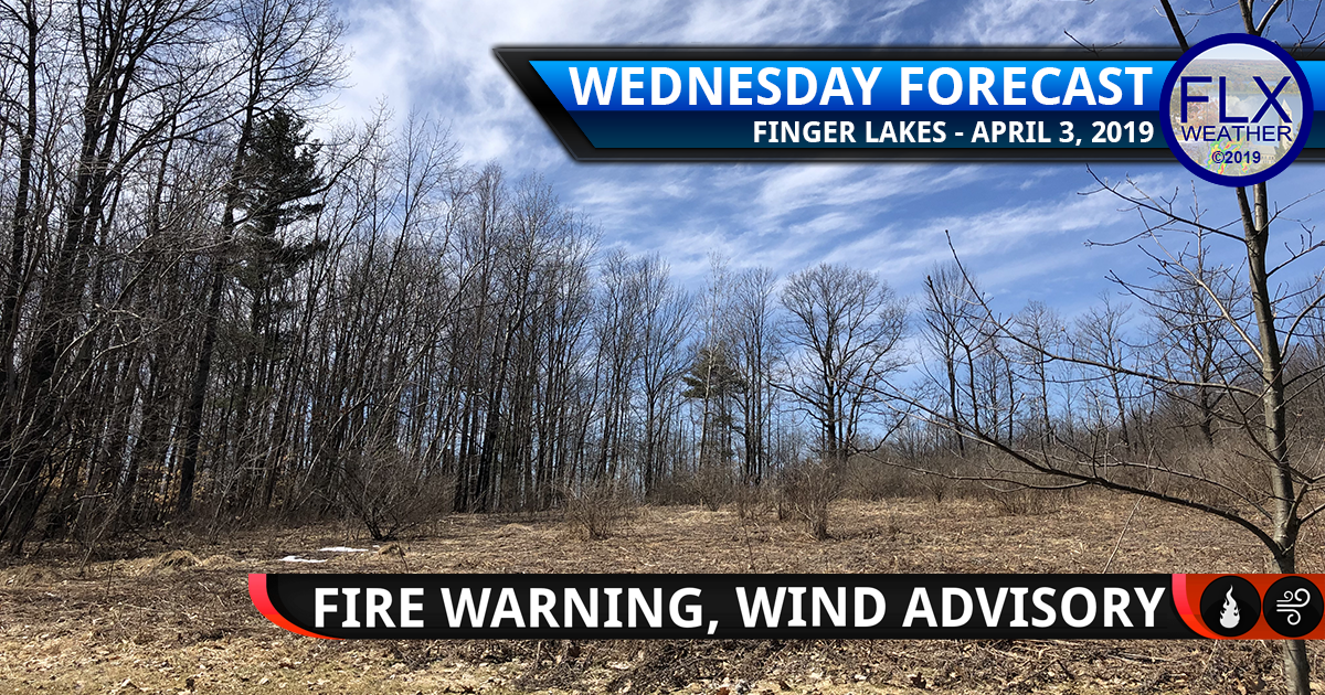 finger lakes weather forecast wednesday april 3 2019 wind gusts brush fire red flag warning