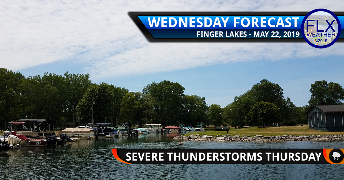 finger lakes weather forecast wednesday may 22 2019 severe thunderstorms thursday may 23 2019