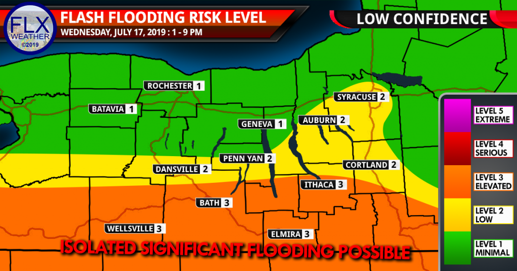 finger lakes weather forecast wednesday july 17 2019 elevated flash flood risk